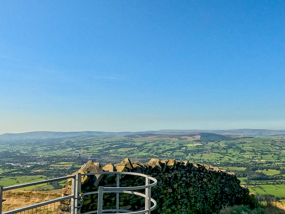 Looking out over the Ribble Valley and beyond