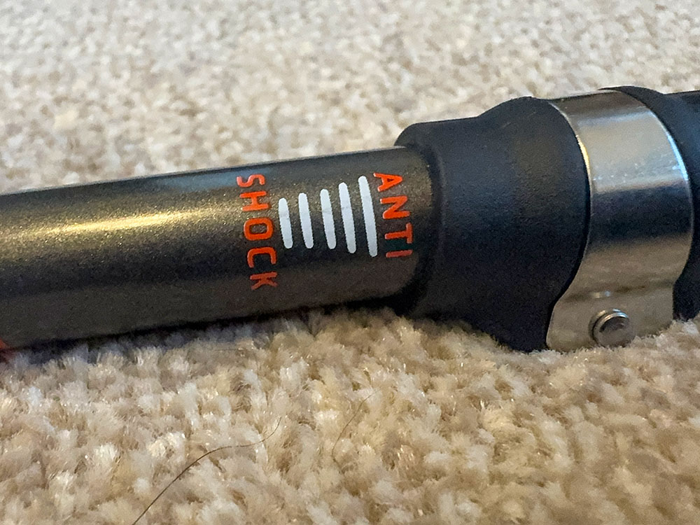 Hiking poles can come with built-in anti-shock