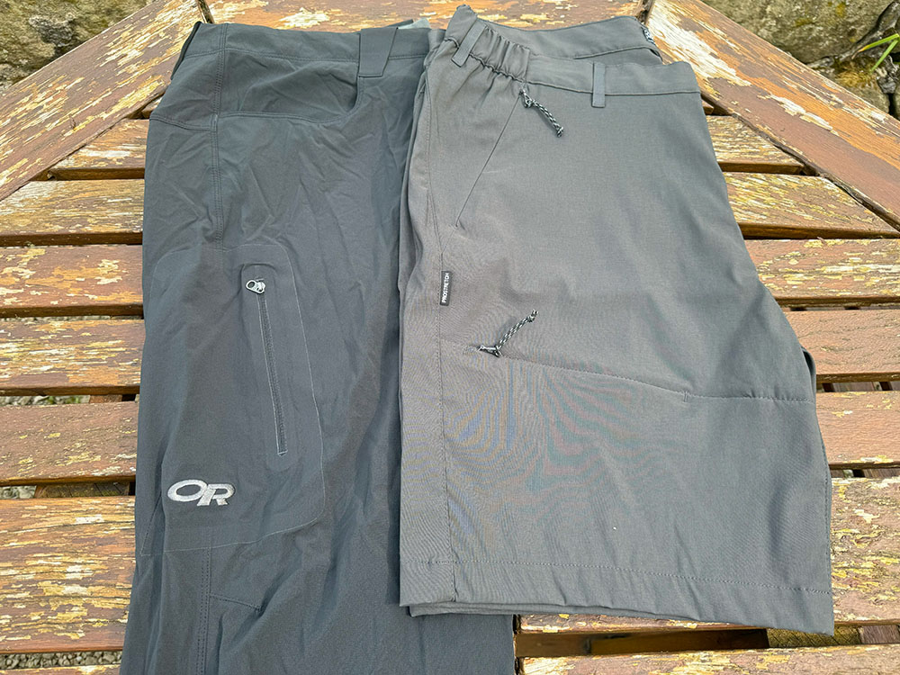 Apart from length, many features of hiking shorts and hiking trousers are the same