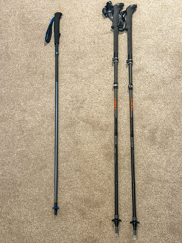 One hiking pole or two