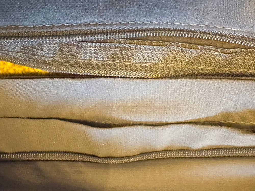 The zips inside convertible hiking trousers