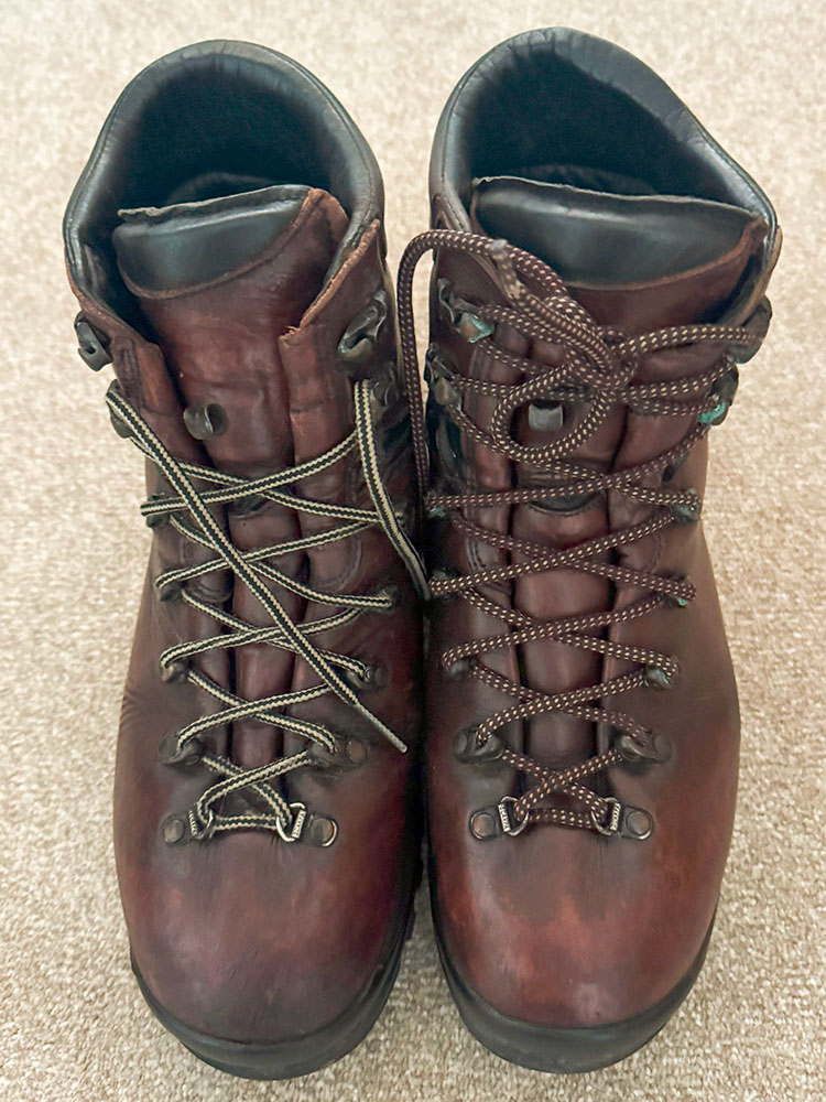 A heavyweight pair of leather boots