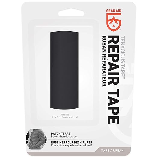 Gear Aid Tenacious Tape Repair Tape - Black Nylon Package