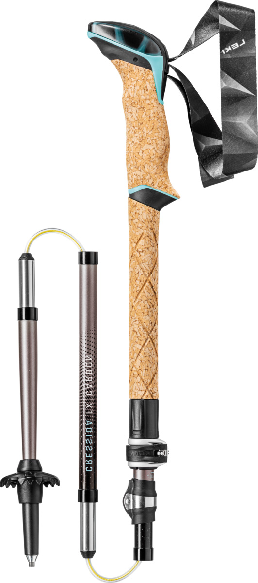 Women's Leki Cressida FX Carbon Poles - folded