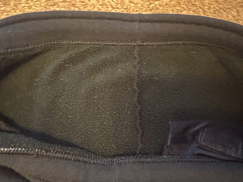 Fleece inside a mid-layer