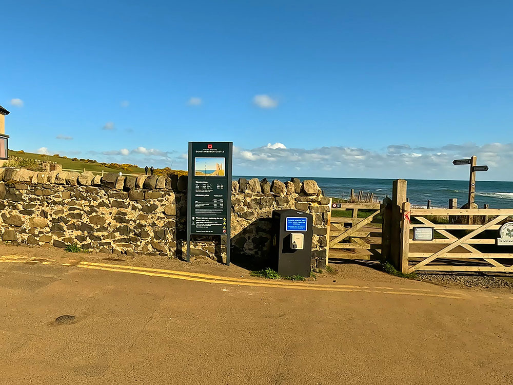 Gate at the end of Dunstanburgh Road