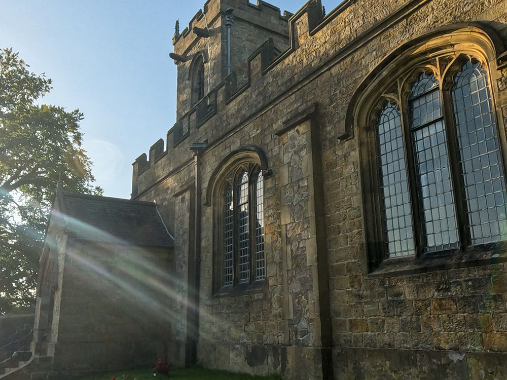 Entrance to St Leaonard's Church in Downham