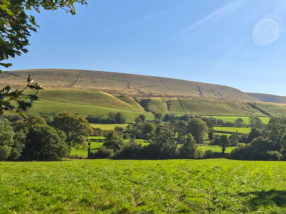 Looking across at Pendle Hill