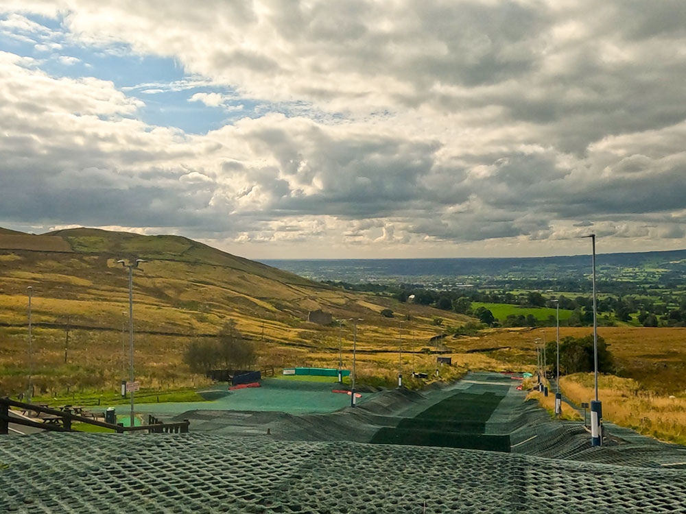 Pendle Ski Slope next door to the Wellsprings